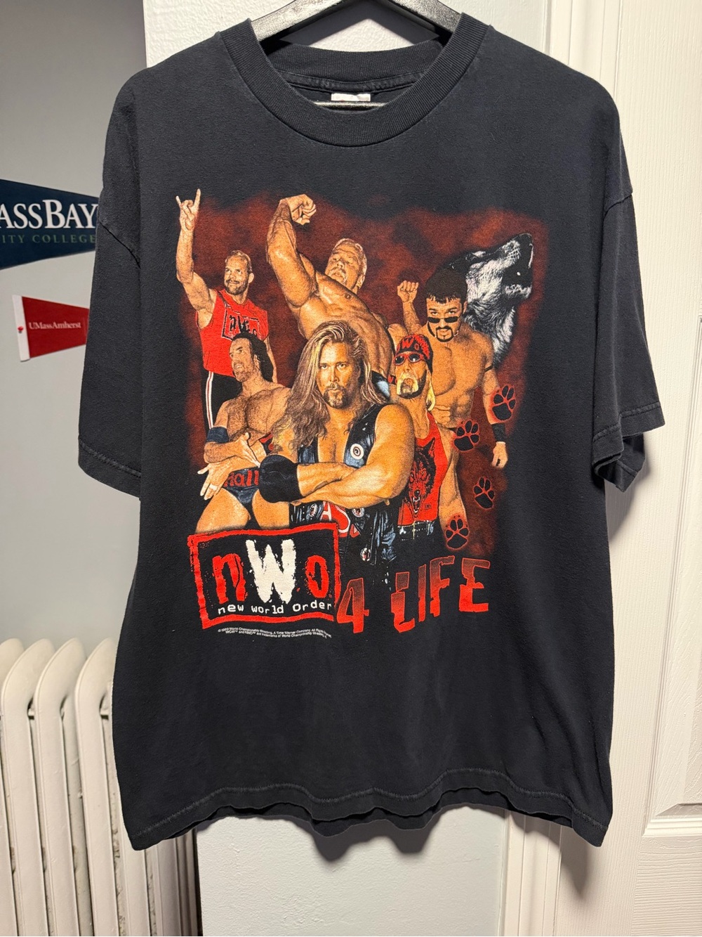 Vintage 1999 WCW nWo Wolfpack 4 Life Shirt Size Men’s XL